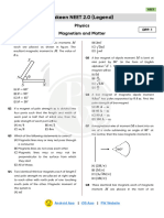 Magnetism and Matter - DPP 01 (Of Lec-02) - Yakeen 2.0 2024 (Legend)