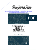 Full Chapter The Biopolitics of Gender in Science Fiction Feminism and Female Machines 1St Edition Emily Cox Palmer White PDF