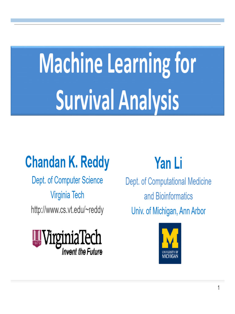 Machine Learning in Survival Analysis | PDF | Applied Mathematics ...