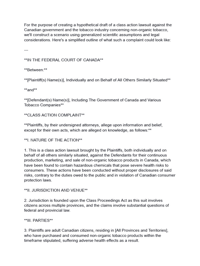 tobacco class action lawsuit canada update Canadians to claim up to $100K in class-action settlement | Daily Hive The provinces and territories of