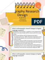 Ethnography research design