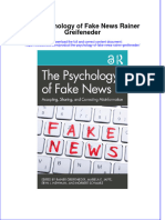 PDF The Psychology of Fake News Rainer Greifeneder Ebook Full Chapter