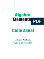 Colegio - Max Planck - Algebra - Anual