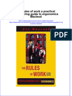 PDF The Rules of Work A Practical Engineering Guide To Ergonomics Macleod Ebook Full Chapter