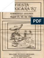 Fiesta Mexicana 1987 Program