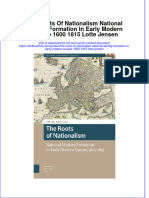ebffiledoc_781Download pdf The Roots Of Nationalism National Identity Formation In Early Modern Europe 1600 1815 Lotte Jensen ebook full chapter 