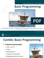 Contiki: Basic Programming: 1st Workshop On Appl. of WSN For Env. Monitoring in Developing Countries