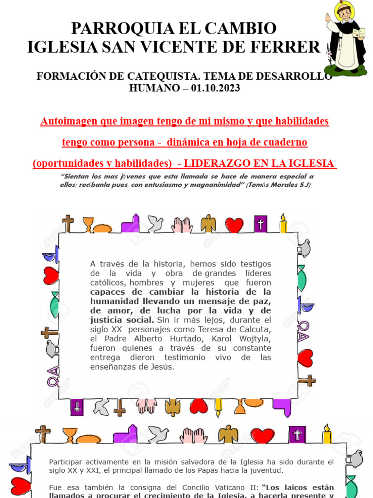 Liderazgo Católico en la Iglesia | PDF | Cristo (título) | Iglesia Católica