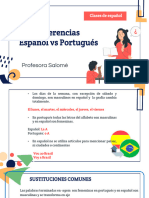 Diferencias Entre Portugués y Español Salomé