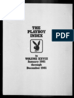 Sim Playboy January-December-1981 28 Index