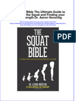 Textbook The Squat Bible The Ultimate Guide To Mastering The Squat and Finding Your True Strength DR Aaron Horschig Ebook All Chapter PDF