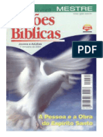 Lição Bíblica - 1º Trimestre 2004 A Pessoa e A Obra Do Espírito Santo