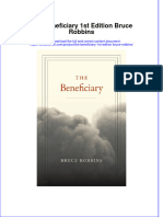 PDF The Beneficiary 1St Edition Bruce Robbins Ebook Full Chapter