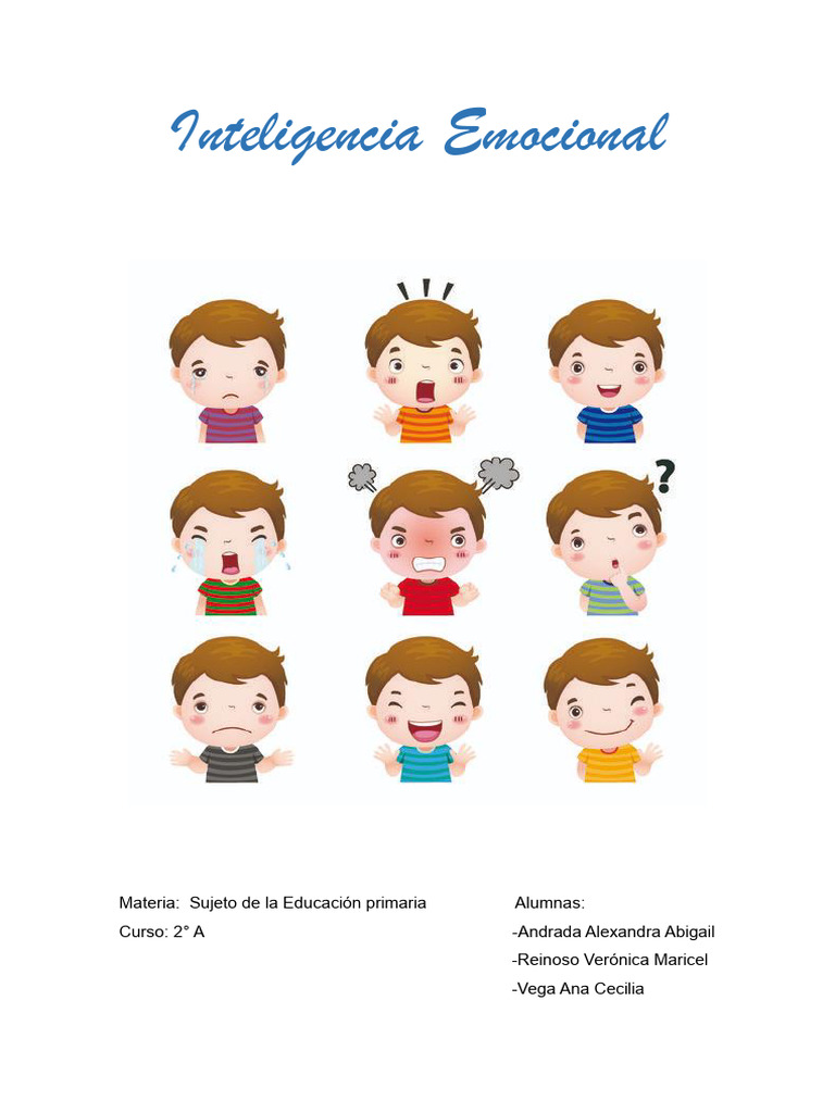 Taller de Emociones para Niños | PDF | Las emociones | Inteligencia ...
