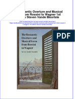 Textbook The Romantic Overture and Musical Form From Rossini To Wagner 1St Edition Steven Vande Moortele Ebook All Chapter PDF