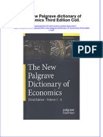 PDF The New Palgrave Dictionary of Economics Third Edition Coll Ebook Full Chapter