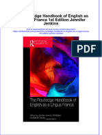 Download textbook The Routledge Handbook Of English As A Lingua Franca 1St Edition Jennifer Jenkins ebook all chapter pdf 