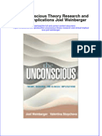 PDF The Unconscious Theory Research and Clinical Implications Joel Weinberger Ebook Full Chapter