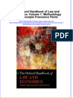 PDF The Oxford Handbook of Law and Economics Volume 1 Methodology and Concepts Francesco Parisi Ebook Full Chapter