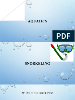 Aquatics Snorkeling Scuba Diving PPT Stdents CP