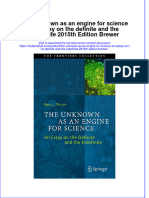PDF The Unknown As An Engine For Science An Essay On The Definite and The Indefinite 2015Th Edition Brewer Ebook Full Chapter