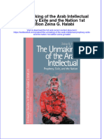 PDF The Unmaking of The Arab Intellectual Prophecy Exile and The Nation 1St Edition Zeina G Halabi Ebook Full Chapter