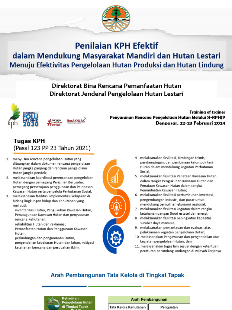 KPH Efektif ToT Bali Materi 1 | PDF | Teknologi & Rekayasa