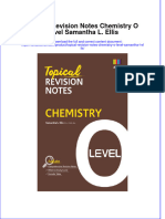 Download textbook Topical Revision Notes Chemistry O Level Samantha L Ellis ebook all chapter pdf 