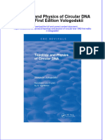 Textbook Topology and Physics of Circular Dna 1992 First Edition Vologodskii Ebook All Chapter PDF