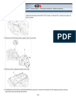 Removal: 2015 D4CB (A2) Engine Mechanical System Timing System Timing Gear Assembly Repair Procedures