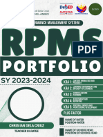 Sample Portfolio Proficient Rpms 2023 2024