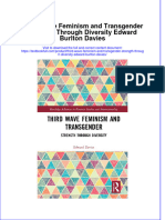 Textbook Third Wave Feminism and Transgender Strength Through Diversity Edward Burlton Davies Ebook All Chapter PDF