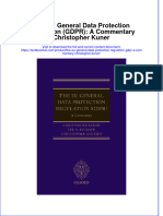 Full Chapter The Eu General Data Protection Regulation GDPR A Commentary Christopher Kuner PDF
