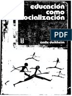 2.1) DURKHEIM, Emile - Educación Como Socialización Pp. 89-113 y 209-222