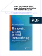 PDF Therapeutic Vaccines As Novel Immunotherapy Biological and Clinical Concepts Hironori Nakagami Ebook Full Chapter