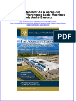 PDF The Datacenter As A Computer Designing Warehouse Scale Machines Luiz Andre Barroso Ebook Full Chapter