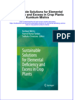 Full Chapter Sustainable Solutions For Elemental Deficiency and Excess in Crop Plants Kumkum Mishra PDF