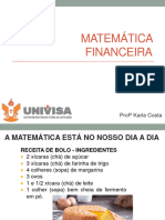 Aula 1 - Introdução A Matemática Financeira