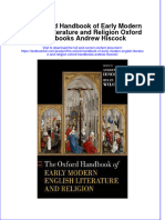 Download full chapter The Oxford Handbook Of Early Modern English Literature And Religion Oxford Handbooks Andrew Hiscock pdf docx