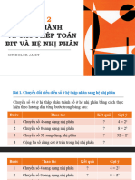 31. BÀI Acs2. Thực hành về các phép toán bit và hệ nhị phân