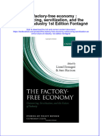 Textbook The Factory Free Economy Outsourcing Servitization and The Future of Industry 1St Edition Fontagne Ebook All Chapter PDF