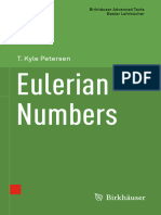 (Birkhäuser Advanced Texts Basler Lehrbücher) T. Kyle Petersen - Eulerian Numbers-Imprint_ Birkhäuser, Springer New York (2015)