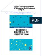 PDF The Economic Philosophy of The Internet of Things 1St Edition James Juniper Ebook Full Chapter