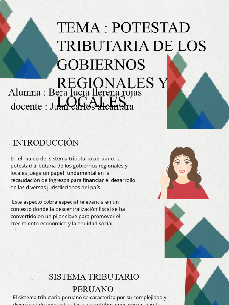 Potestad Tributaria en Gobiernos Locales | PDF | Impuestos | Perú
