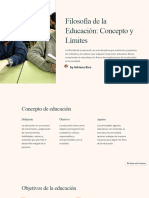 Filosofia de La Educacion Concepto y Limites