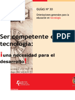 Ser Competente en Tecnología:: Una Necesidad para El Desarrollo