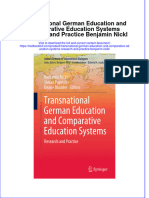 PDF Transnational German Education and Comparative Education Systems Research and Practice Benjamin Nickl Ebook Full Chapter