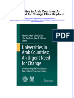 Textbook Universities in Arab Countries An Urgent Need For Change Elias Baydoun Ebook All Chapter PDF