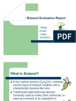 Summer Butanol Evaluation Presentation