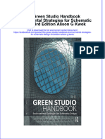 PDF The Green Studio Handbook Environmental Strategies For Schematic Design 3Rd Edition Alison G Kwok Ebook Full Chapter